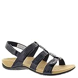 Vionic with Orthaheel Technology Womens Amber Adjustable Navy Croc Sandal - 9 M
