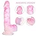 Glowing Realistic Dildo Personal Massager - 7.68 inch Silicone Sex Toy Stick with Fluorescence in The Dark -Best Gift Idea