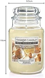 Yankee Candle Glistening Christmas Large Jar - Creamy Vanilla & Amber view 2