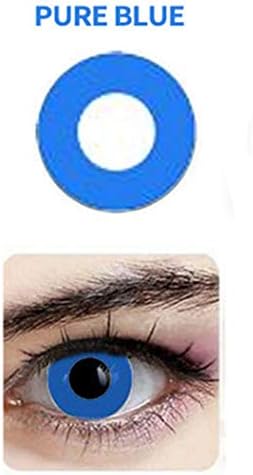 Multi-Color Attractive Fashion Cosplay Party Eyes Lenses (A Pair) (Blue)