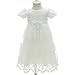 AHAHA Baptism Gowns for Baby Girls Princess Wedding Dress Baby Birthday Party Dresses for Special Occasion White