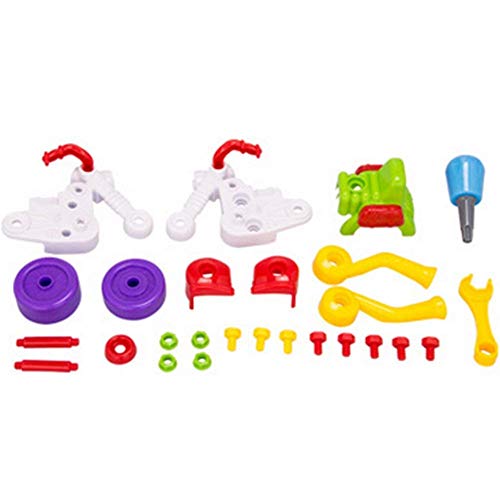 Kids Baby Early Learning Airplane Disassembly Assembly Puzzle Educational Toys Motorcycle 1Pc - Thumbnail 4