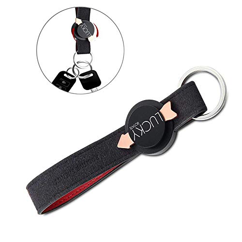 Gyro key chain, Gyro Theodolite Decompression Simple Elegant Durable Classic Premium Leather Attachable Key Chain, Handmade Genuine Leather Car Key Chain Key Ring for Men Women.