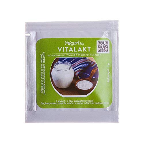 Acidophilus Probiotic Yogurt Starter Culture -Pack of 5 Sachets for Home Made Vitalakt Dairy Product - Thumbnail 3
