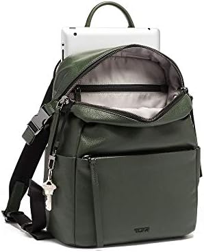 tumi olive green backpack