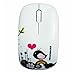 Sungwoo Wireless Mouse 2.4GHz Silent Mouse with Cute Little Bird Design and Nano Receiver for PC Laptop Desktop - White Bird