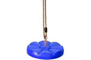 IFOYO Tree Rope Swing Disc, Rope Swing Round Kids Swing Seat Strong Disc Swing for Outdoor Backyard Playground Holds 220lbs/100kg for 3-10 Years Kids Children, Blue