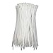 HS Clear Zip Ties 6 Inch Small (100 Pcs) 18 LBS Self Locking Zip Ties White Nylon Ties Thin,Strong and Durable