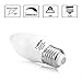 LOHAS 6watt Dimmable LED Candle Light Bulb E26 Base, Warm White 2700k, 60W Equivalent LED Bulbs, 550lm, 180 Degree Beam, Pack of 3