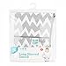 Bumkins Waterproof Long Sleeved Art Smock, Gray Chevron (3-5 Years)