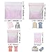 Hulless Set of 8 Laundry Bags Mesh Wash Bags Delicates Fine Mesh Zippered Washing Bags Travel Clothing Laundry Bags for Washing Machine and Dryer. 2 Extra Large, 2 Large, 2 Medium, 2 Small
