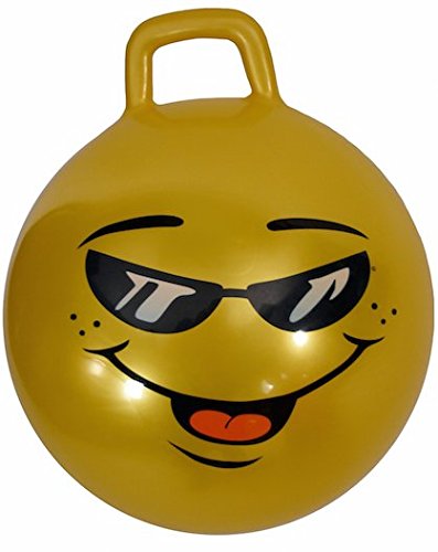 WALIKI TOYS Hopper Ball For Kids Ages 3-6 (Hippity Hop Ball, Hopping Ball, Bouncy Ball With Handles, Sit & Bounce, Kangaroo Bouncer, Jumping Ball, 18 Inches, Yellow, Pump Included)