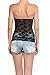 TheMogan Women's Stretch Lace Bandeau Tube Top Fashion Strapless Semi Sheer Tank