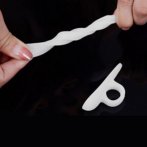 Refaxi 2Pcs 1Pair Soft Silicone Gel Toe Straightener Hammer Claw-like Mallet Toe Aid