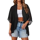 Women Kimono Cardigans Casual Summer Tops Cover up Open Front Floral Print Resort Wear