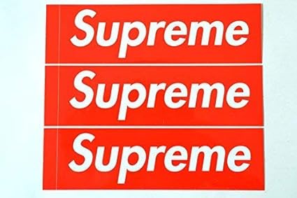 Amazon Co Jp 3枚セット 定番 Supreme シュプリーム ステッカー ボックスロゴ Box Logo Sticker スポーツ アウトドア