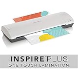 Swingline Laminator, Thermal, Inspire Plus Lamination Machine, 12 inches Max Width, Quick Warm-up, Includes Laminating Pouches, White / Gray (1701867)