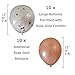 Rose Gold Party Decorations Set - 134 pc Pink and Gold Party Supplies - Perfect Decor for Birthday Party, Bachelorette Parties, Bridal or Baby Shower - psrg2019a
