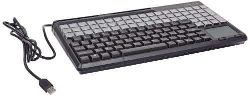 Cherry Electronics G86-71401EUADAA LPOS Keyboard with Touchpad, USB Interface, Qwerty US Key Layout, 17.4