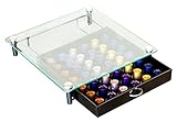 DecoBros Crystal Tempered Glass Nespresso Storage Drawer Holder for Capsules (Kitchen)