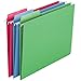 Smead Erasable FasTab Hanging File Folder, 1/3-Cut Built-in Tab, Letter Size, Assorted Primary Colors, 18 per Box (64031), Primary Color Assortment