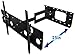 Mount-It! Articulating TV Wall Mount Low-Profile Full Motion Tilting Corner Bracket for 32 - 60 Inch Flat Screen, VESA up to 750x450, 175 lb Capacity (MI-326B) primary