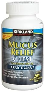 Image of Kirkland Signature Mucus Relief Chest Guaifenesin 400 mg Expectorant 2 Pack
