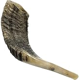 Nana Gifts Authentic Ram Shofar Horn From Israel, Polished, 12''-14'' | Biblical Musical Instrument For Prayer &amp; Jewish Holidays. Natural, Clear, Soul-Stirring Sound, Meaningful Religious Gifts