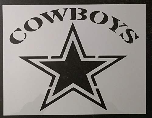 Amazon Com Outletbestselling Reusable Sturdy Cowboys Dallas Star 11 X 8 5 Custom Stencil Furniture Decor
