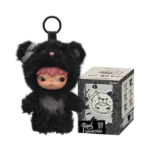 POP MART Hirono Plush Pendant Collectible Doll Blind Box Fashion Keychains Decor, Ideal Gift