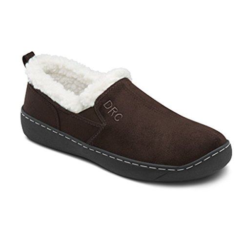 Dr.comfort men s vista slipper chocolate nubuck 13