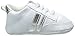 Luvable Friends Unisex Baby Crib Shoes, Silver Sneaker, 6-12 Months
