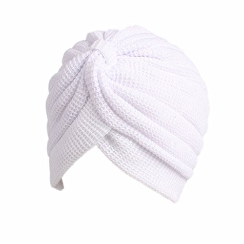 Qhome Winter Cotton Turban Head Wrap Band Sleep Hat Indian Caps Scarf Hats Ear Cap Turbante Hair accessories