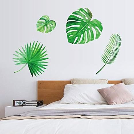 Buy World Beauty S Nordic Green Plant Leaves Wall Stickers Fresh