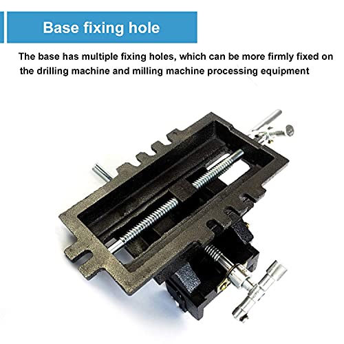 MYOYAY 6" Cross Slide Vise Drill Press Metal Milling Vise Heavy Duty 2