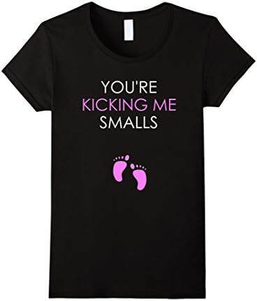 Womens You're Kicking Me Smalls T Shirt Large Black