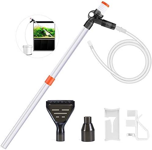 MingDak Aquarium Gravel Cleaner Kit Fish Tank Cleaner Gravel Cleaner with Air-Pressing Button for Fish Tank Accessories