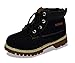 Richarde Snow Boots Girls Boys Nubuck Winter Lace-up Woolly Bootie