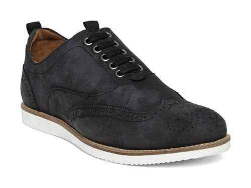 louis philippe black casual shoes