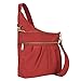 Travelon Anti-Theft Signature 3 Compartment Crossbody, Cayenne, Straight Pocket