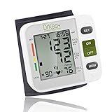 Automatic Blood Pressure Cuff Monitor - Clinical High Blood Pressure Monitors by DrKea - Portable Large Screen BP Wrist Cuff Blood Pressure Kit - Irregular Heartbeat BP Monitor - FDA and CE Approved