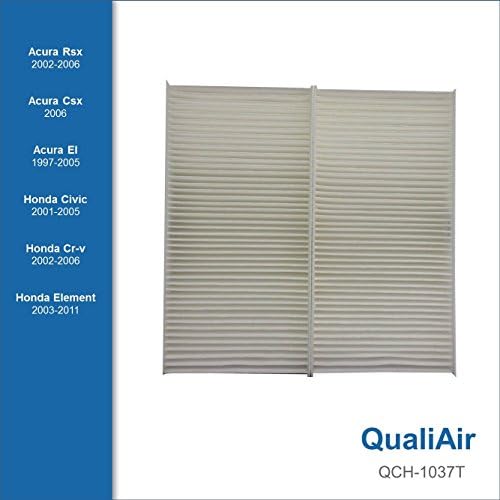 QualiAir QCH-1037T, Cabin Air Filter for Acura, Honda (1Pack)