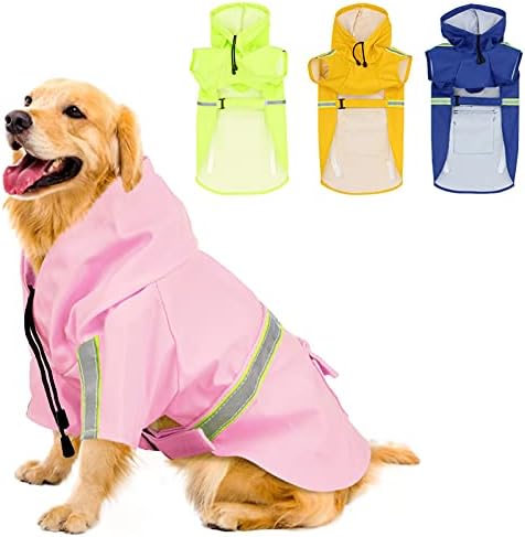 KOESON Dog Raincoat Pet Waterproof 