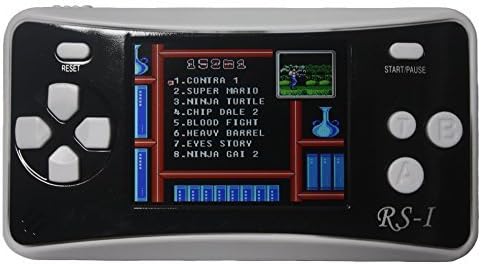 Hisonders RS-1 Portable Video Game Player, 2.5'' LCD 152 Classic Games Handheld Console (152-Black)