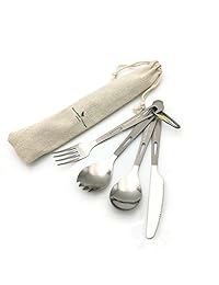 iBasingo Juego de 4 cuchillos de titanio para cubi