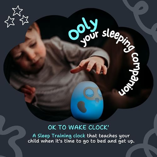 Ooly Owl Ok to Wake Clock for Toddlers & Kids | Sleep Trainer & Night Light | Safe, Cord Free, and Button Free | Helps Kids Learn When to Wake Up | Perfect Sleep Companion