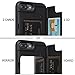 TORU CX PRO iPhone 7 Plus Wallet Case with Hidden ID Slot Credit Card Holder Hard Cover & Mirror for iPhone 7 Plus/iPhone 8 Plus - Matte Black