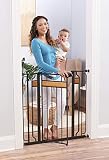 Regalo Home Accents Extra Tall and Wide Baby Gate, Bonus Kit, Includes D&eacute;cor Hardwood, 4-Inch Extension Kit, 4-Inch Extension Kit, 4 Pack Pressure Mount Kit and 4 Pack Wall Cups and Mounting Kit