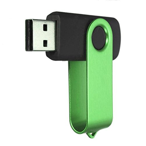 Creazy® 1GB Swivel USB 2.0 Metal Flash Memory Stick Storage Thumb U Disk (Green) - Thumbnail 2