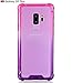 BAISRKE for S9 Plus Case, Shock Absorption Flexible TPU Soft Edge Bumper Anti-Scratch Rigid Slim Protective Cases Hard Plastic Back Cover for S9+ Plus - Pink Purple Gradient